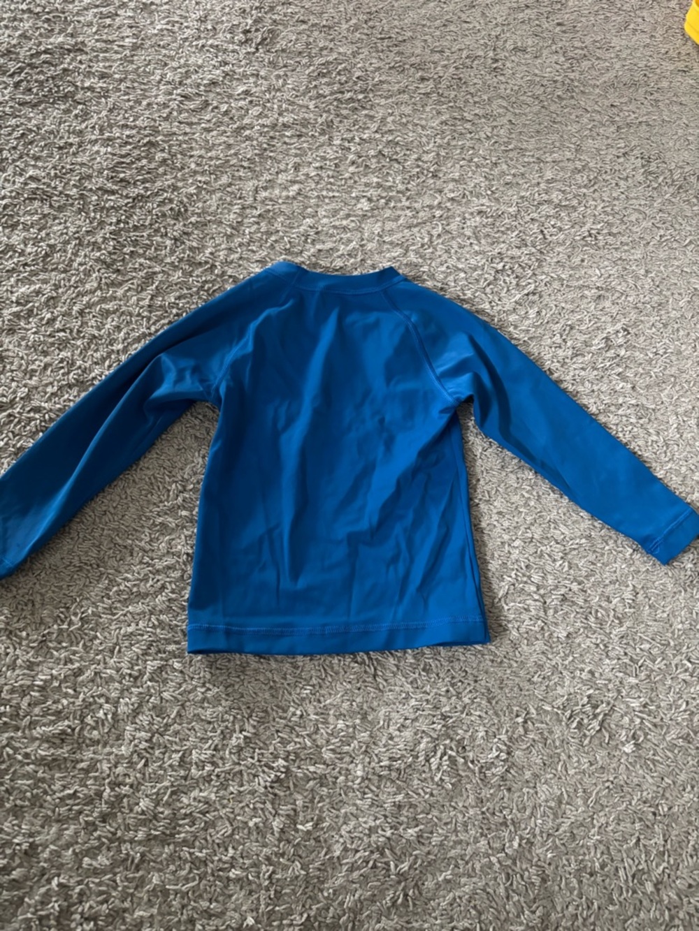Hanna Andersson Blue Kids Long-Sleeve Swim Rashguard